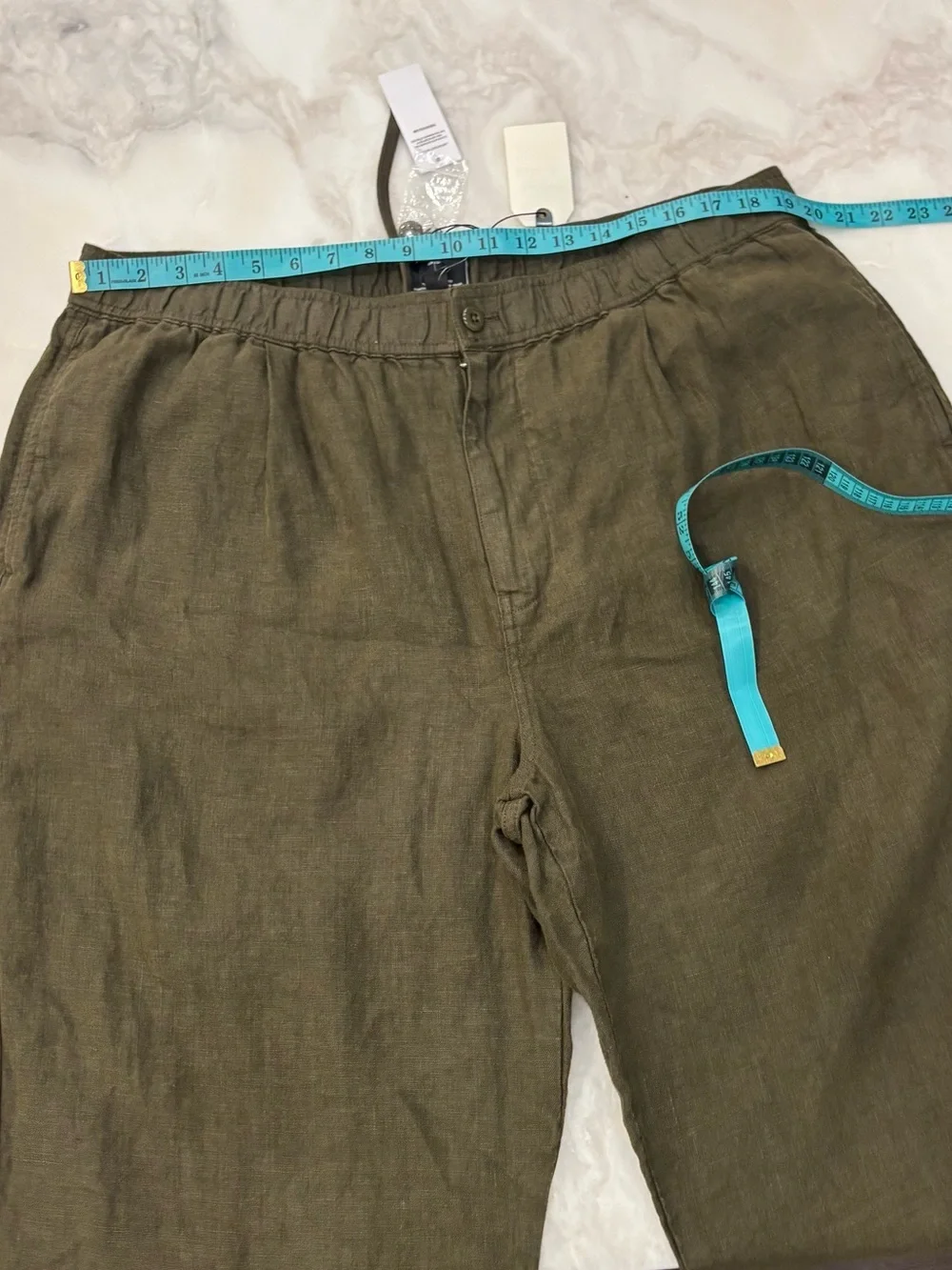 Todd Snyder Men’s Relaxed Linen Leisure Pant Size XXL Olive New